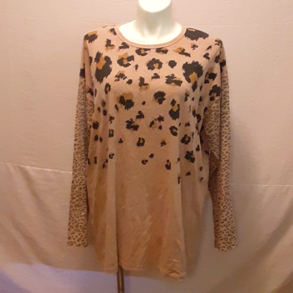 Easel 3X animal print t-shirt w sleeve pattern diff animal